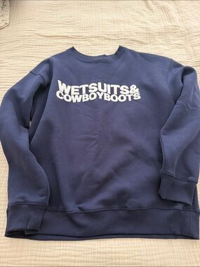 Wetsuits & Cowboyboots Navy Crewneck Sweatshirt